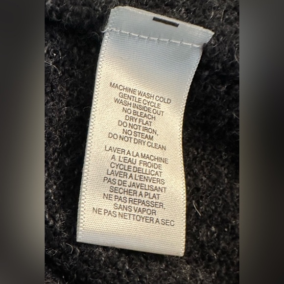 EXOFFICIO Shawl Collar Sweater Charcoal Gray Soft Knit Pullover Style Wool REI - Picture 6 of 11